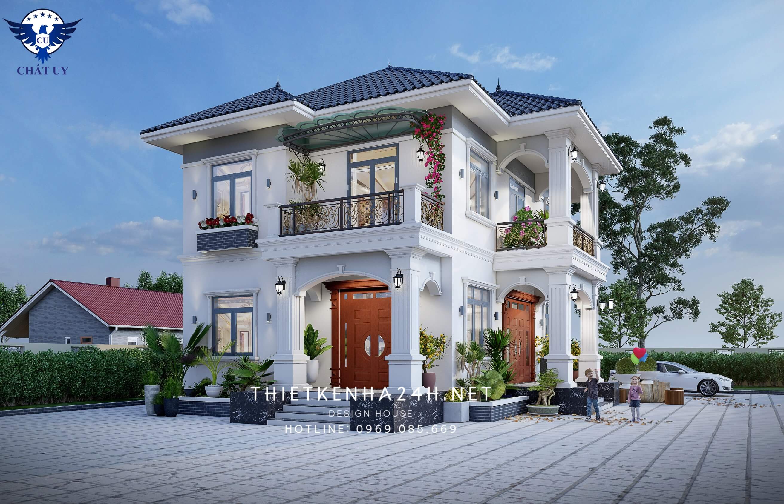 Căn nhà mái Nhật được Chất Uy thiết kế dựa trên ý tưởng của gia chủ