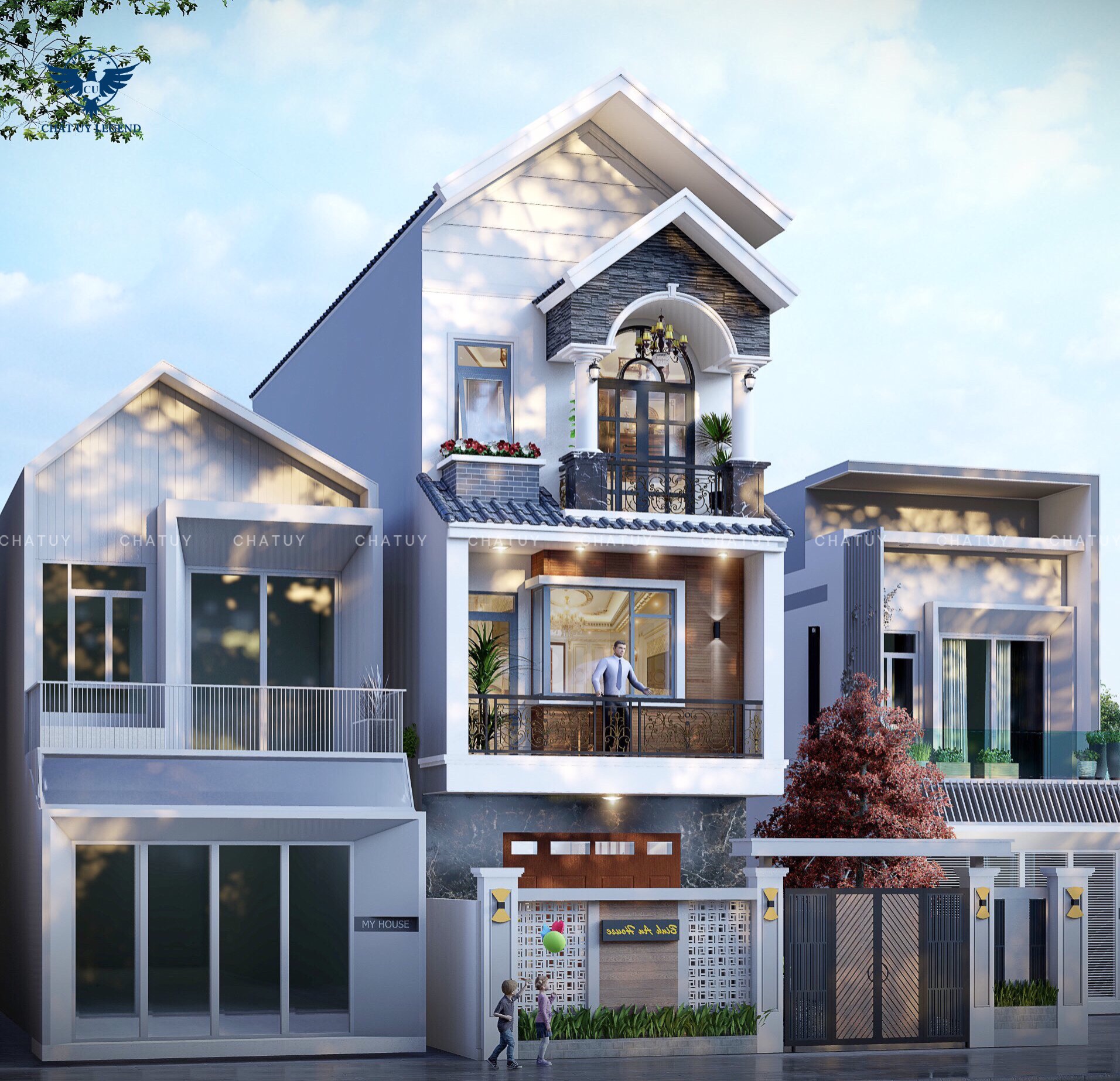 Anh Hiệp muốn thiết kế một căn nhà phố 3 tầng phong cách hiện đại, phục vụ cho mục đích sinh sống dài lâu của gia đình.