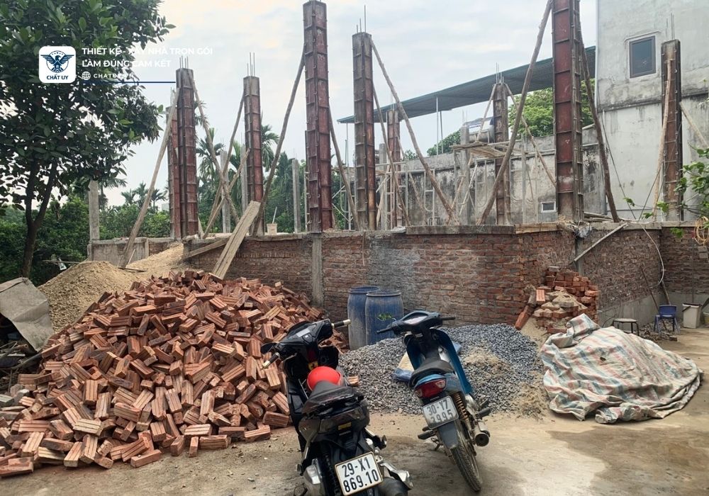 Giai đoạn xây thô công trình, từng bước được thực hiện đúng theo thiết kế để giảm thiểu phát sinh không cần thiết.