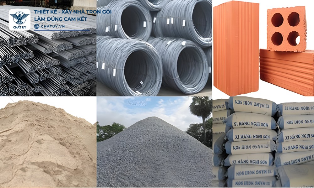 Các vật liệu cơ bản trong xây nhà