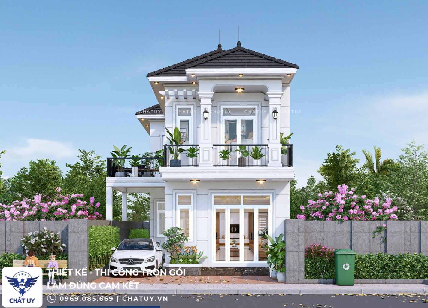 Khối lượng móng, cột, dầm và sàn lớn hơn nên tổng mức đầu tư thường cao hơn nhà gác lửng