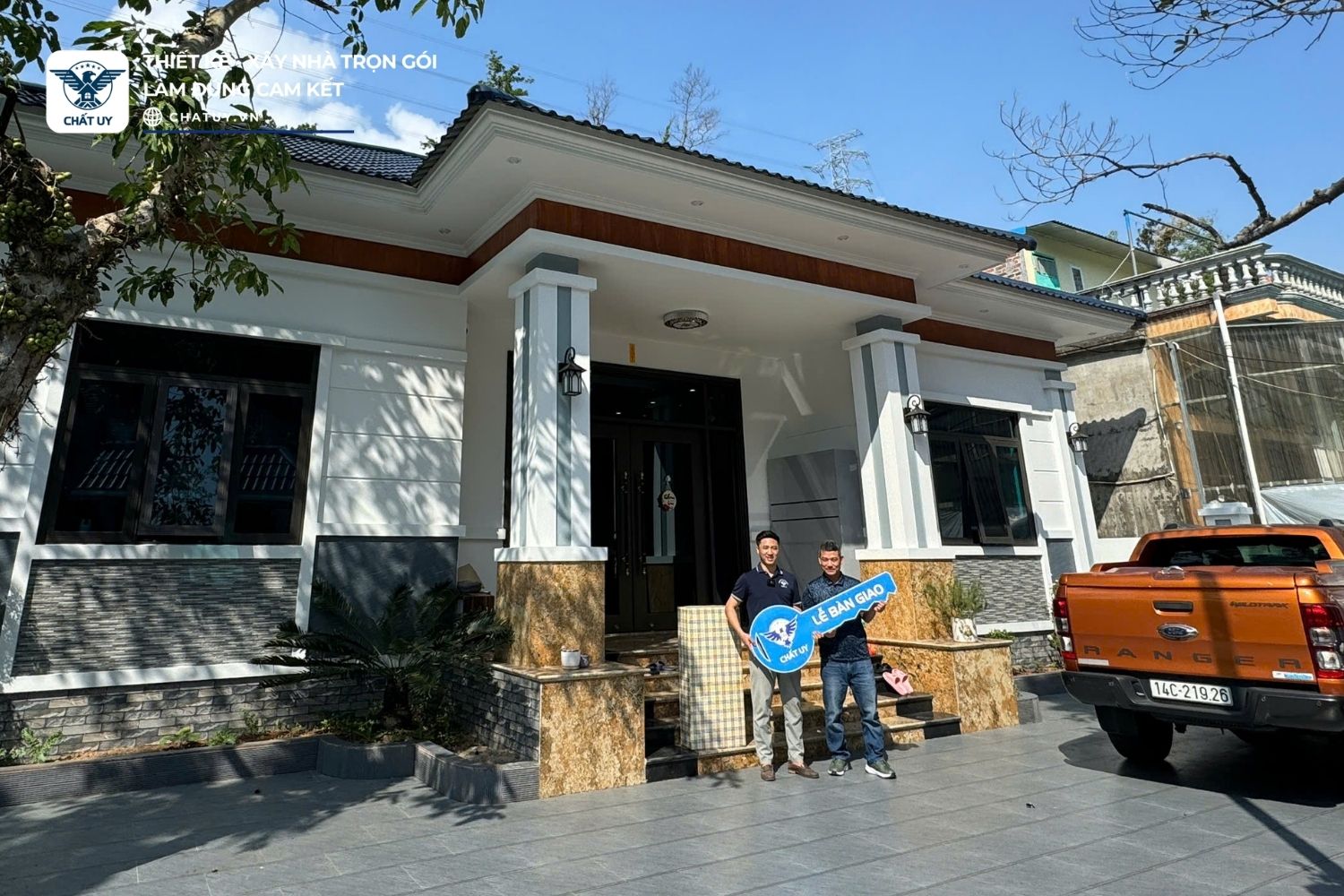 Ngôi nhà sau khi hoàn thiện trọn gói được giao tận tay gia chủ
