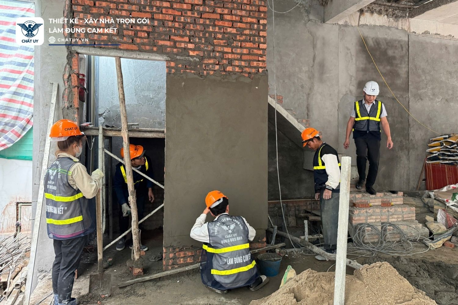 Tho công phần thô tạo nền móng vững chắc, kiên cố cho căn nhà