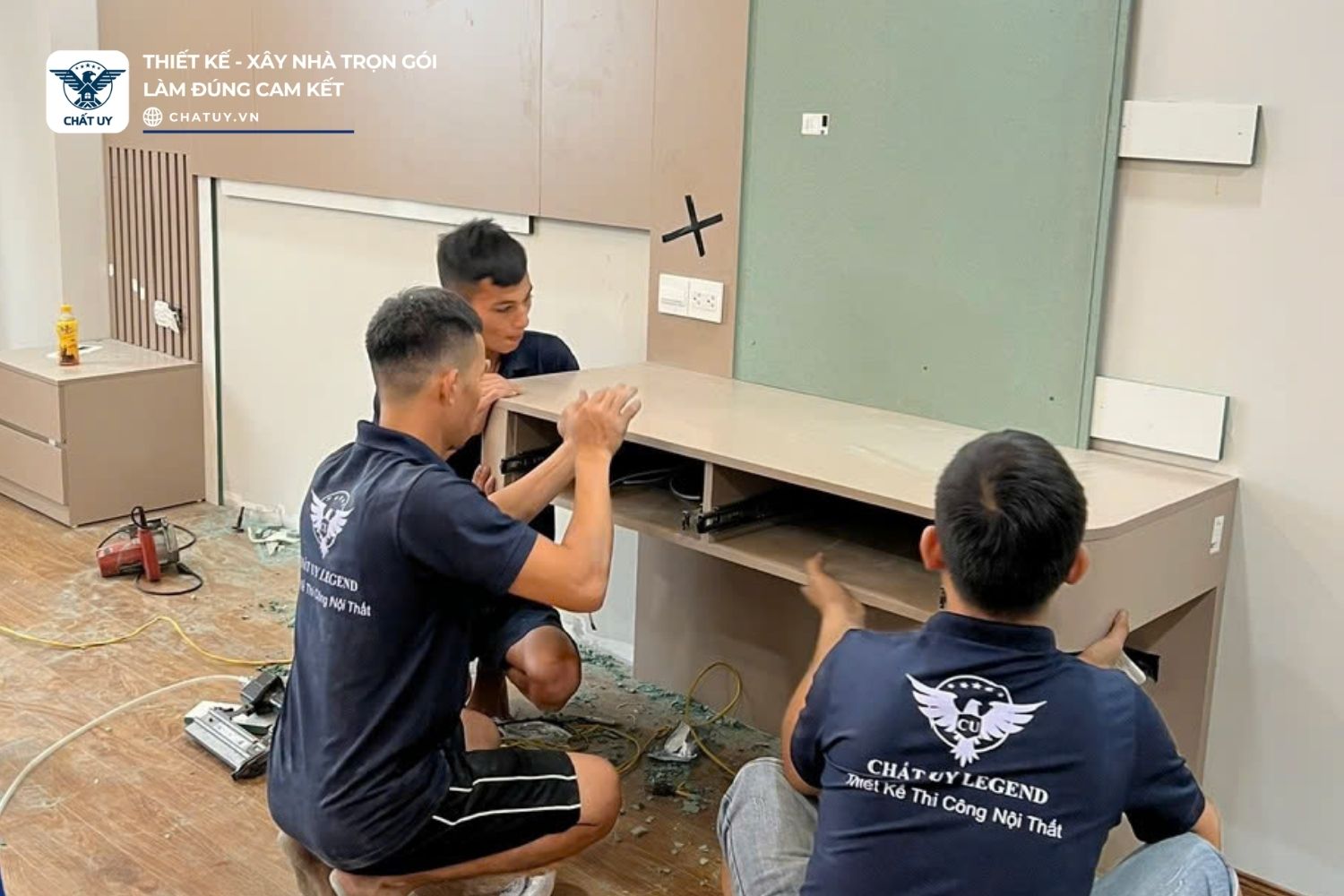 Thi công hoàn thiện giúp tô điểm vẻ đẹp, tạo không gian đáng sống cho gia chủ