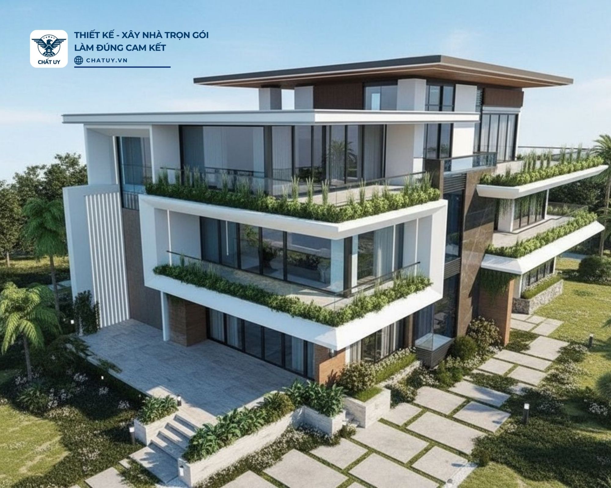 Thiết kế nhà phố 3 tầng hiện đại của chị My ở Nam Định