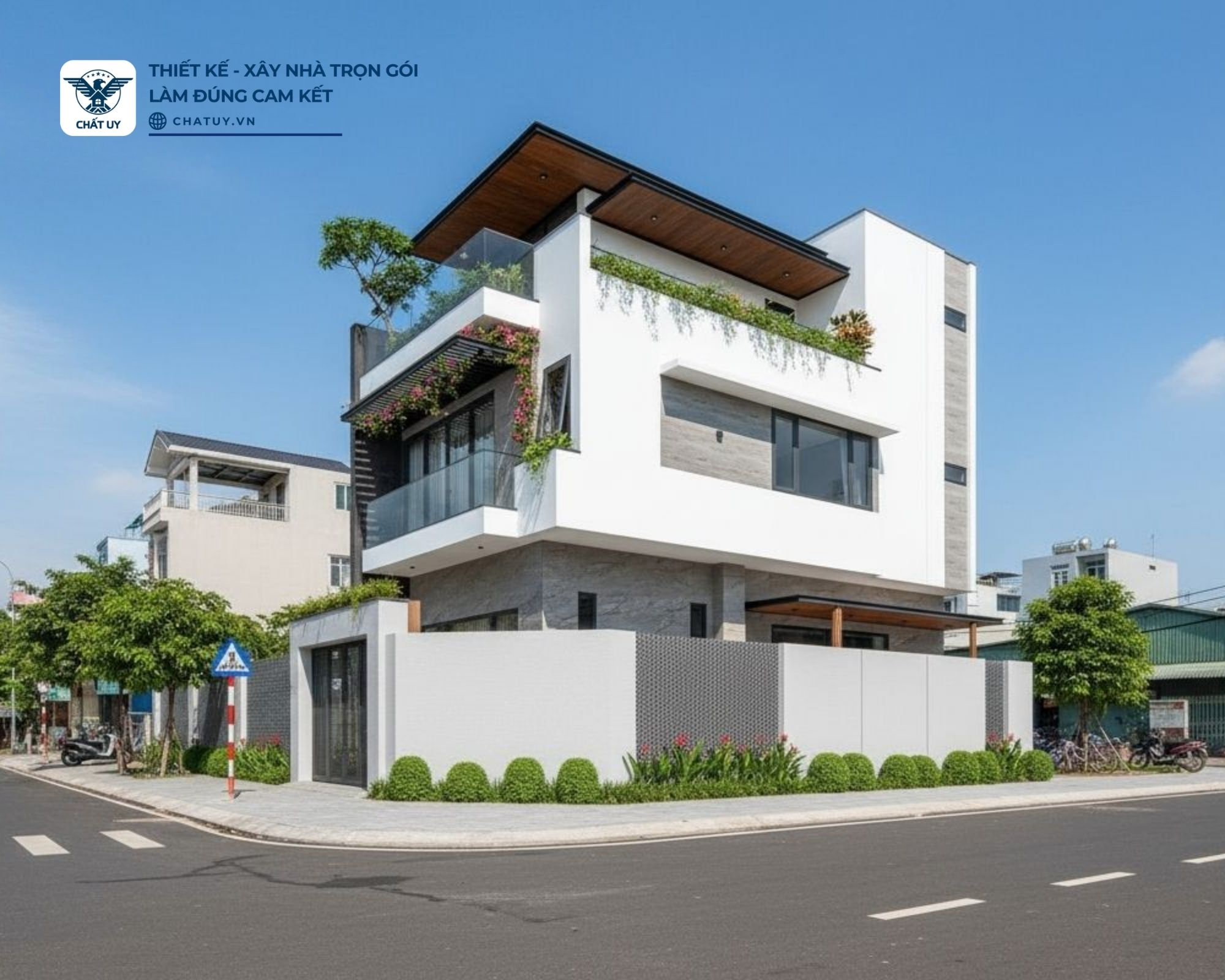 Thiết kế nhà phố 3 tầng hiện đại của bác Lâm ở Thanh Hóa