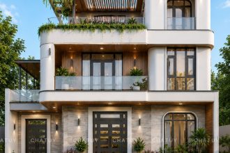 Biệt thự hiện đại 3 tầng hiện đại 270m2