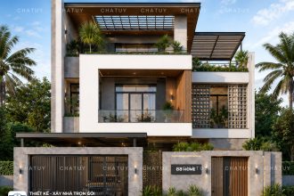 Biệt thự hiện đại 3 tầng hiện đại 290m2