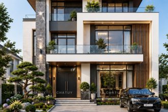 Biệt thự hiện đại 3 tầng hiện đại 429m2